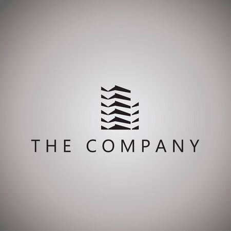 building logo on backgroundのイラスト素材