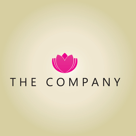 lotus  logo on backgroundのイラスト素材