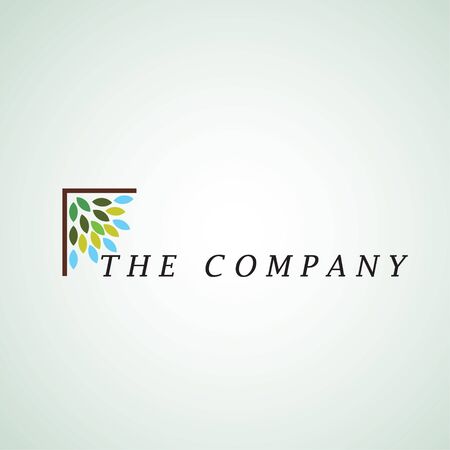 tree logo on backgroundのイラスト素材