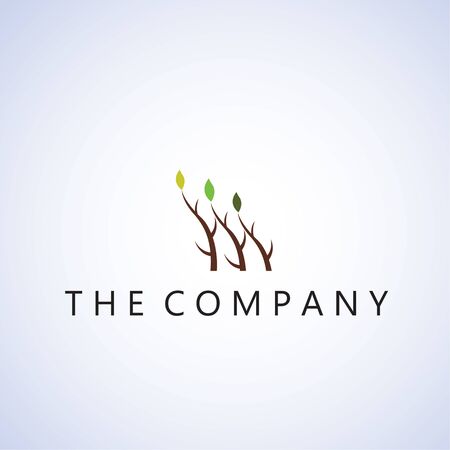 tree logo on backgroundのイラスト素材