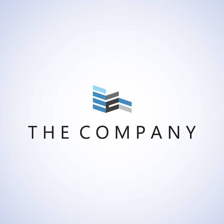 building logo on backgroundのイラスト素材