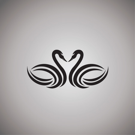 swans logo on backgroundのイラスト素材