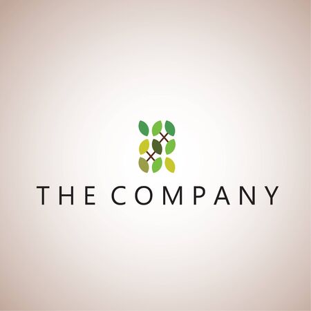 tree logo on backgroundのイラスト素材