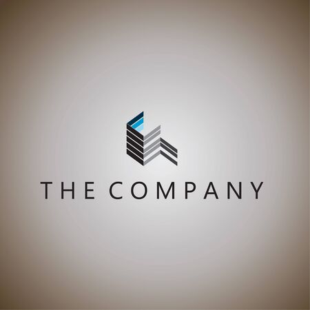 building logo on backgroundのイラスト素材