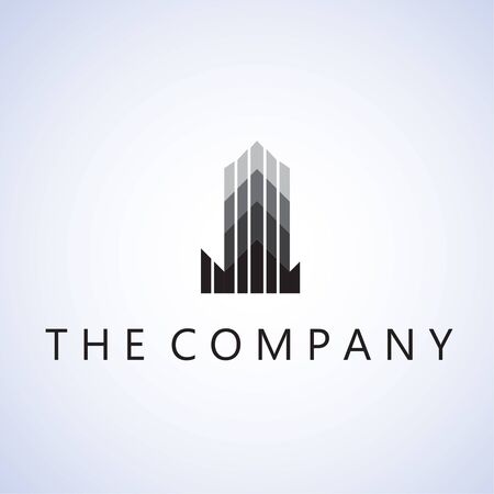building  logo ideas design vector illustration on backgroundのイラスト素材
