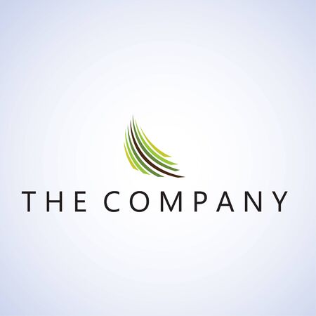 leaf  logo ideas design vector illustration on backgroundのイラスト素材