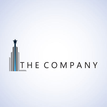 building  logo ideas design vector illustration on backgroundのイラスト素材