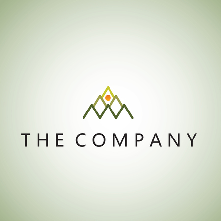 mountain  logo ideas design vector illustration on backgroundのイラスト素材
