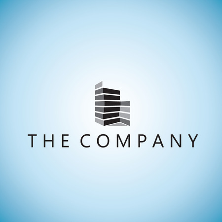 building  logo ideas design vector illustration on backgroundのイラスト素材