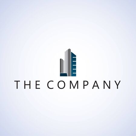 building  logo ideas design vector illustration on backgroundのイラスト素材
