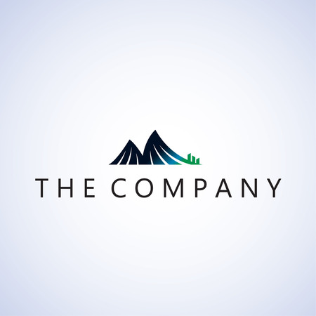 mountain  logo ideas design vector illustration on backgroundのイラスト素材