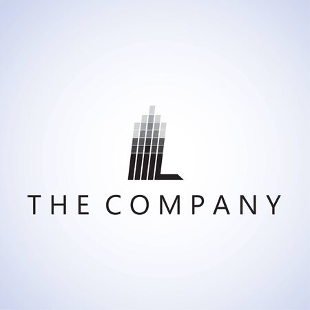 building logo  ideas design vector illustration on backgroundのイラスト素材