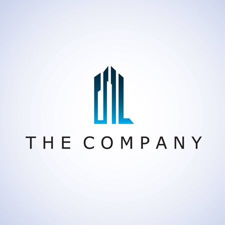 building logo  ideas design vector illustration on backgroundのイラスト素材