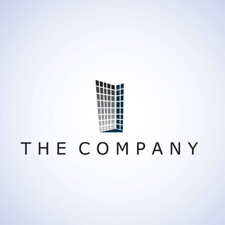 building logo  ideas design vector illustration on backgroundのイラスト素材