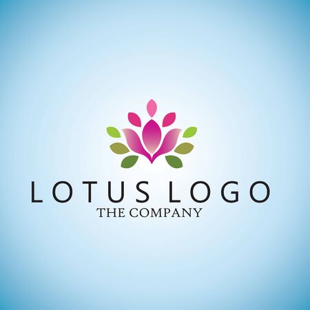 lotus  ideas design vector illustration on backgroundのイラスト素材