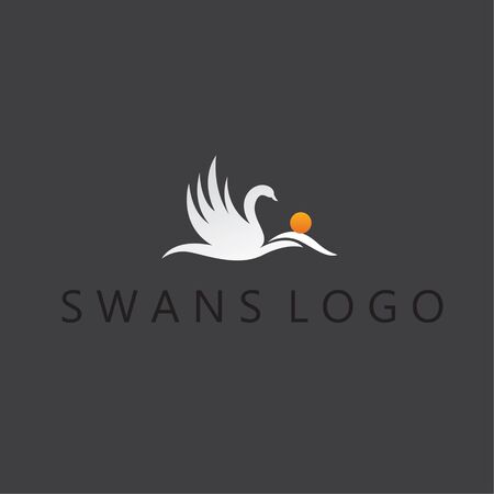 swans ideas design vector illustration on backgroundのイラスト素材