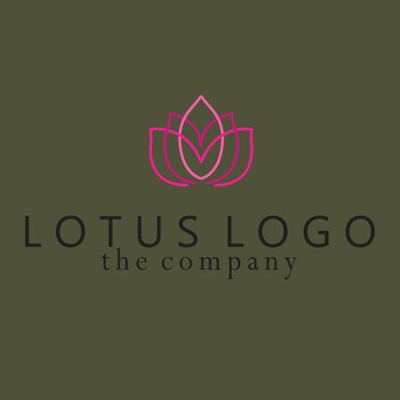 Lotus ideas design vector illustration on backgroundのイラスト素材