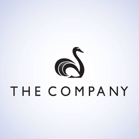 Swans ideas design vector illustration on backgroundのイラスト素材