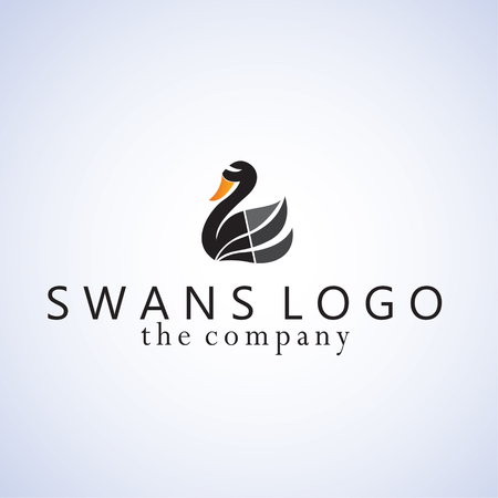 swans ideas design vector illustration on backgroundのイラスト素材