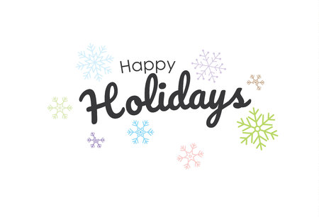 Happy holidays with stars on background illustration.のイラスト素材