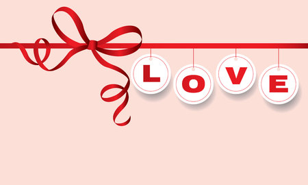 Happy valentineâ s day and  heart on background, Vector illustrationのイラスト素材