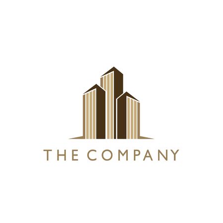 building logo ideas design vector illustration on backgroundのイラスト素材