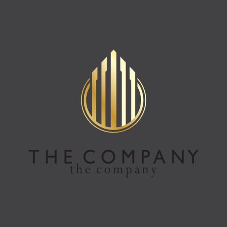 building logo ideas design vector illustration on backgroundのイラスト素材