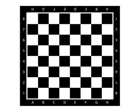 Chess board checkerboard, chessboard, planes. Abstract concept graphic. Vector illustrationのイラスト素材