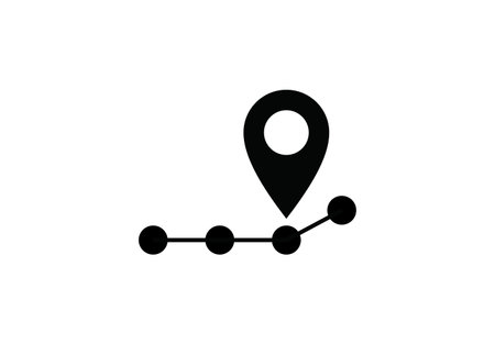 Roadmap icon vector illustration on white backgroundのイラスト素材