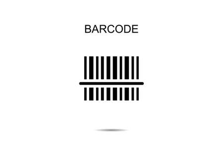 Barcode icons vector illustration on backgroundのイラスト素材