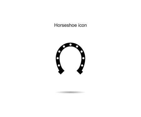 Horseshoe icon design vector illustration graphic on backgroundのイラスト素材