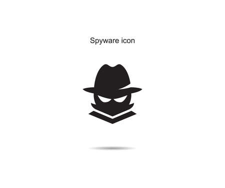 Spyware icon  design vector illustration graphic on backgroundのイラスト素材