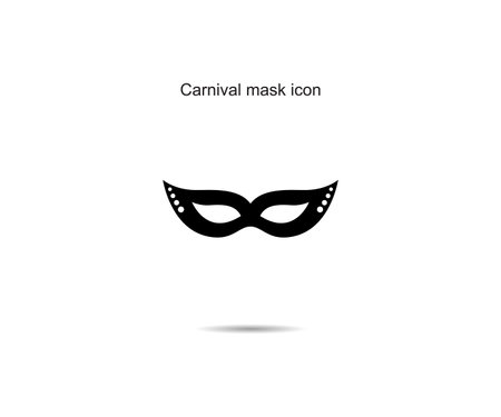 Carnival mask icon design vector illustration graphic on backgroundのイラスト素材