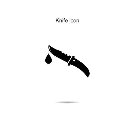 Knife icon design vector illustration graphic on backgroundのイラスト素材