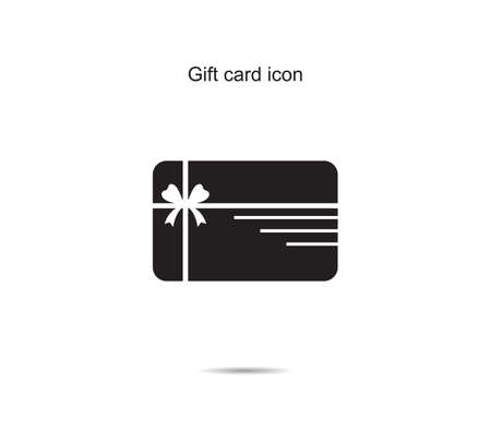 Gift card icon  design vector illustration graphic on backgroundのイラスト素材