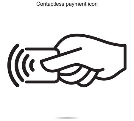 Contactless payment icon ideas design vector illustration graphic on backgroundのイラスト素材