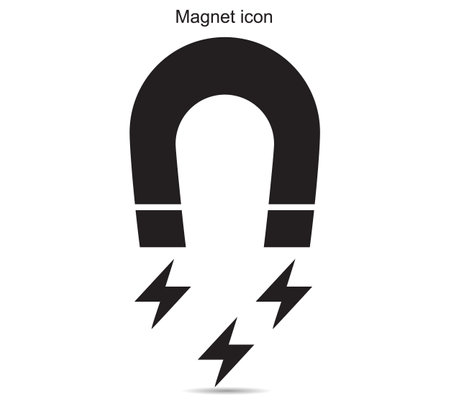 Magnet icon  ideas design vector illustration graphic on backgroundのイラスト素材