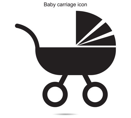 Baby carriage icon  ideas design vector illustration graphic on backgroundBaby carriage icon  ideas design vector illustration graphic on backgroundのイラスト素材
