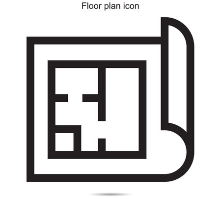 Floor plan icon  ideas design vector illustration graphic on backgroundのイラスト素材