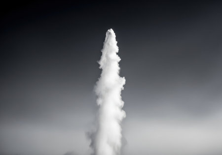 Towering cloud of steam ascendingの素材