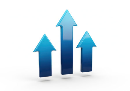 Three upward arrowsの素材