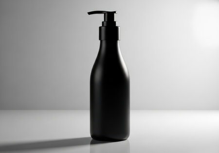 Minimalist black lotion bottleの素材