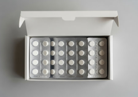 Box of organized pillsの素材