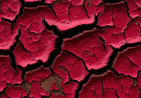 Dried, cracked earth surfaceの素材