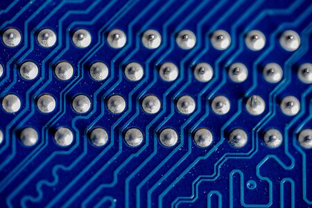 Chip. Board with tracks and contacts.Chip. Board with tracks and contactsの写真素材