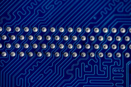 Chip. Board with tracks and contacts.Chip. Board with tracks and contactsの写真素材