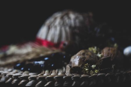 Beautiful souvenir on a black background.Beautiful souvenir on a black background