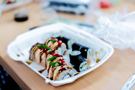 Japanese cuisine, various delicious dishes.Japanese cuisine, various delicious dishesの写真素材