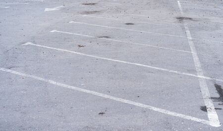 Parking markings on the pavement.Parking markings on the pavementの写真素材