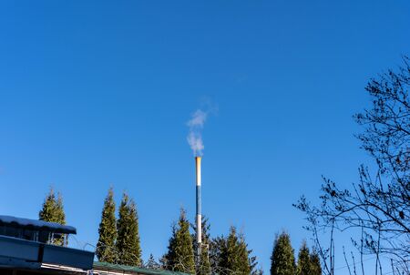 Air pollution through the pipeの写真素材